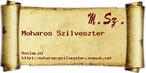 Moharos Szilveszter névjegykártya